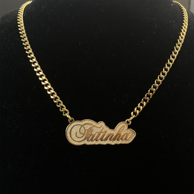 Occident fashion custom stainless steel necklace