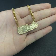 Occident fashion custom stainless steel necklace