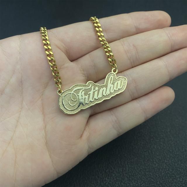 Occident fashion custom stainless steel necklace