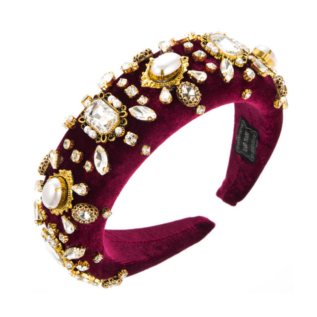 Baroque trend padded headband