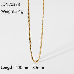INS concise easy match stainless steel chain necklace