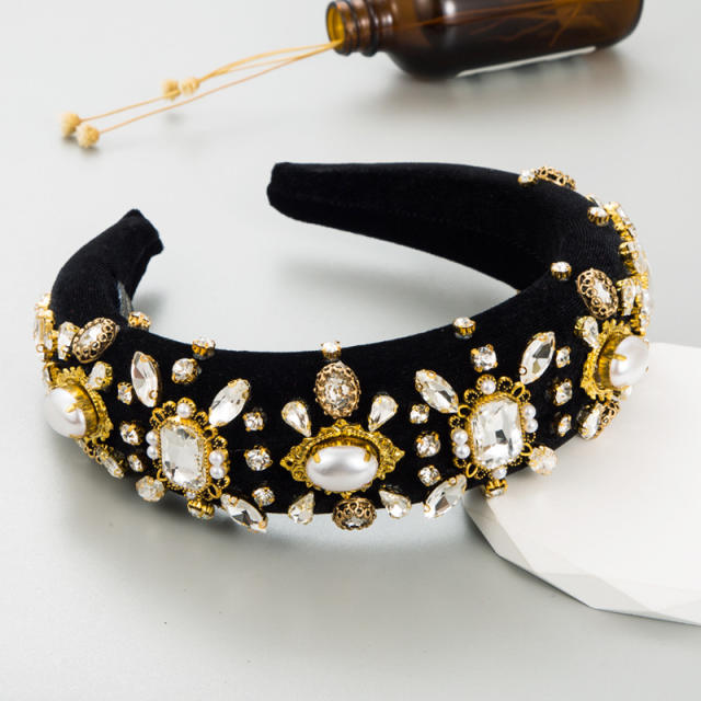 Baroque trend padded headband