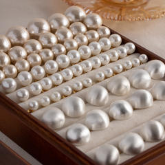 Winter design easy match elegant pearl studs earrings