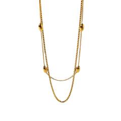INS concise easy match stainless steel chain necklace