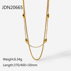 INS concise easy match stainless steel chain necklace