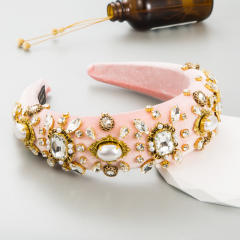 Baroque trend padded headband