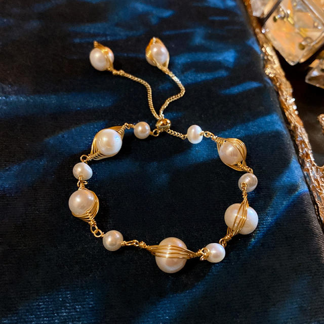 Baroque pearl necklace set