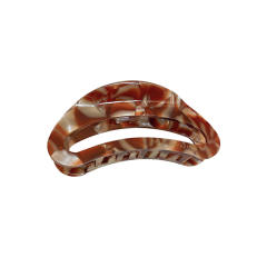 Geometric easy match hollow hair claw clips