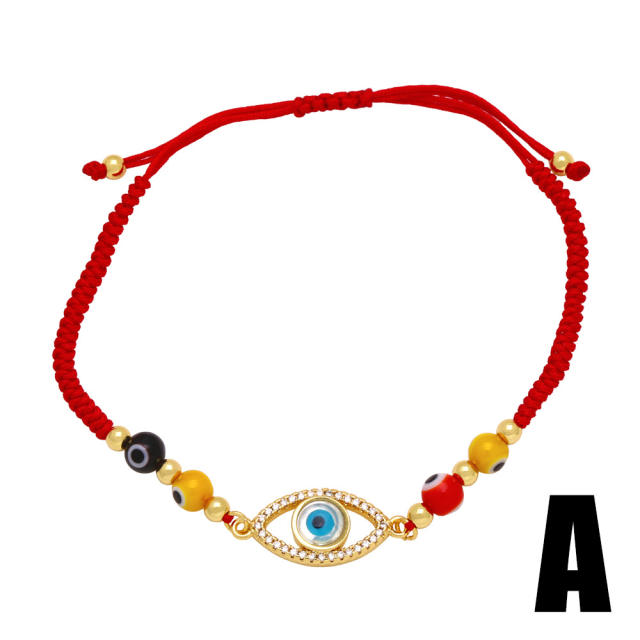 Hot sale evil eye red string bracelet