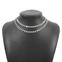 Occident fashion diamond choker necklace