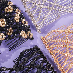 Occident fashion creative beaded magic hair claw clips