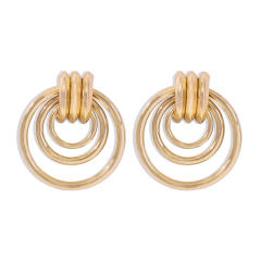 Geometric circle earrings