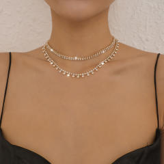 Occident fashion diamond choker necklace