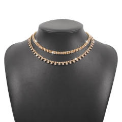 Occident fashion diamond choker necklace