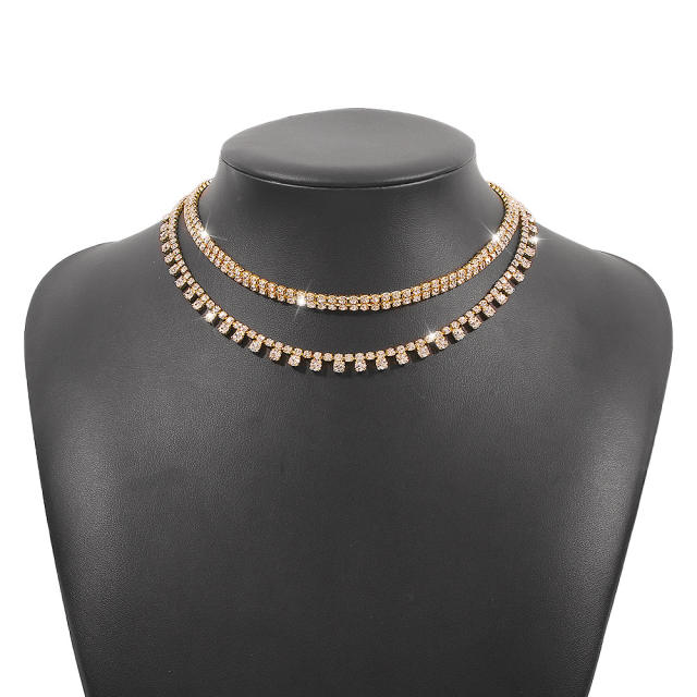 Occident fashion diamond choker necklace