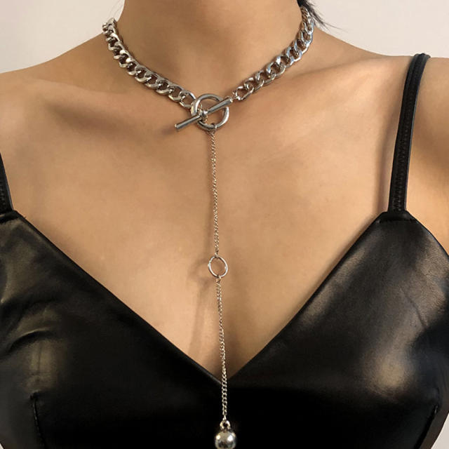 Creative punk trend chain choker