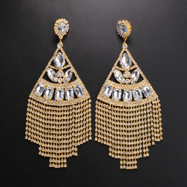 Hot sale sexy diamond tassel women earrings