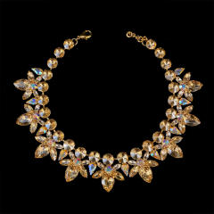 Occident fashion personality diamond choker necklace