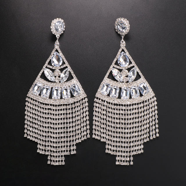 Hot sale sexy diamond tassel women earrings