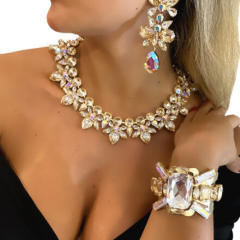 Occident fashion personality diamond choker necklace