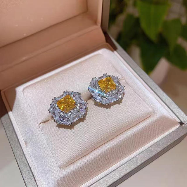 Super elegant topaz statment women jewelry set