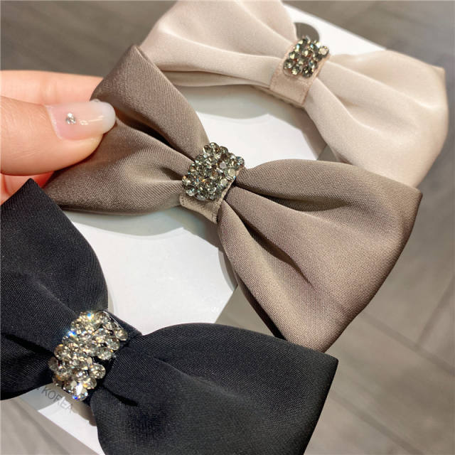 Korean fashion elegant bow french barrette hair clips
