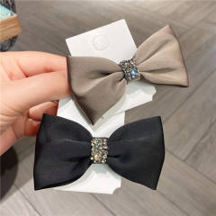 Korean fashion elegant bow french barrette hair clips