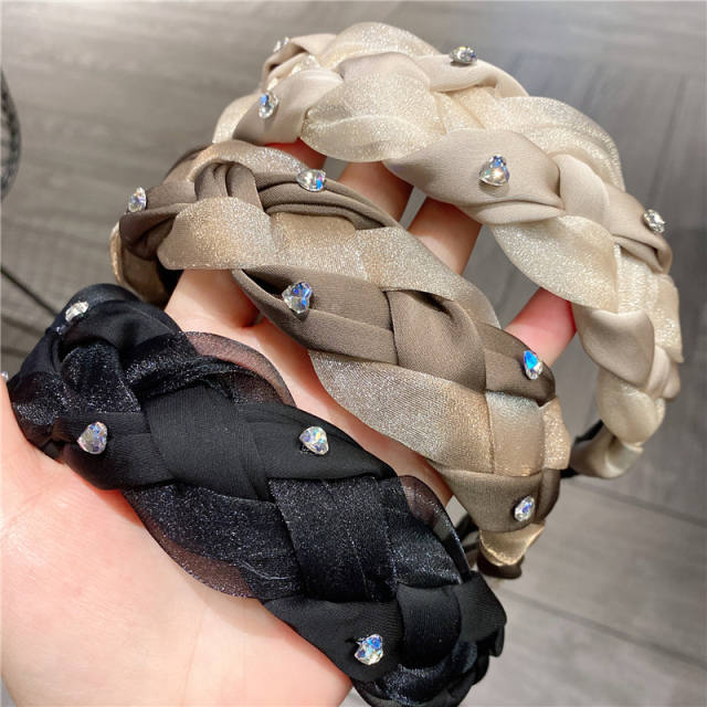 Occident fashion satin braid headband