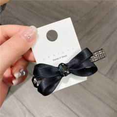 Korean fashion ins diamond bow duckbill hair clips