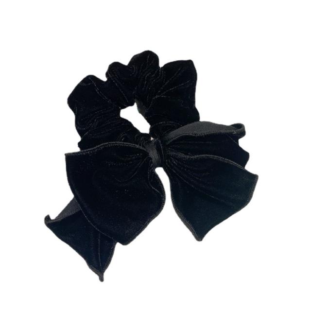 Korean fashion winter design velvet bow scrunchies