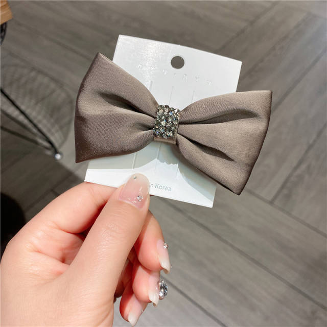 Korean fashion elegant bow french barrette hair clips