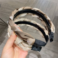 Occident fashion satin braid headband