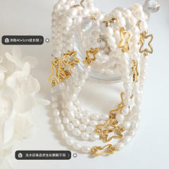 INS water pearl bead choker necklace