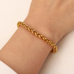 18K stainless steel chain bracelet chunky bracelet