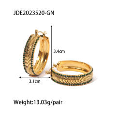 Occident fashion unique hoop earrings stainless steel earrings