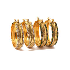 Occident fashion unique hoop earrings stainless steel earrings