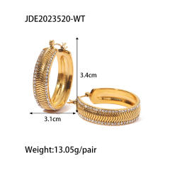 Occident fashion unique hoop earrings stainless steel earrings