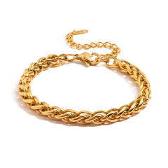 18K stainless steel chain bracelet chunky bracelet