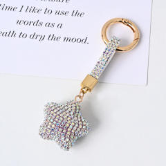 INS creative diamond star keychain