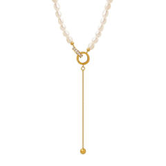 Luxury water pearl beaded choker necklace