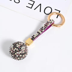 Popular diamond ball keychain