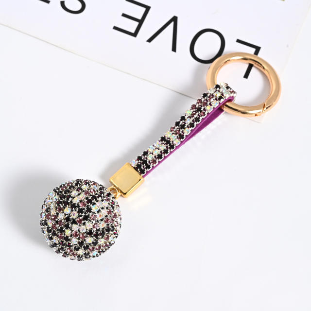 Popular diamond ball keychain