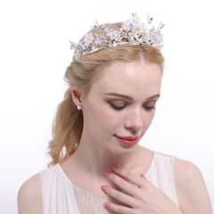 Eleagnt handmade color cubic zircon butterfly crown