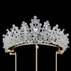 Baroque colorful crystal women crown