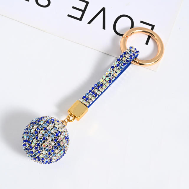 Popular diamond ball keychain