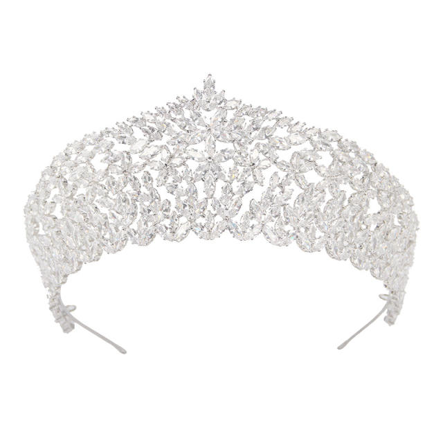 Occident fashion handmade luxury diamond crown
