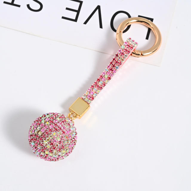 Popular diamond ball keychain