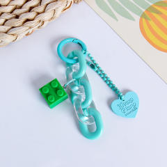 Korean fashion candy color acrylic chain keychain