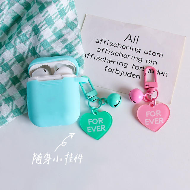 INS trend colorful acrylic heart cute keychain