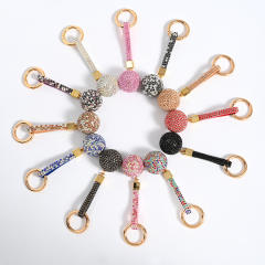 Popular diamond ball keychain